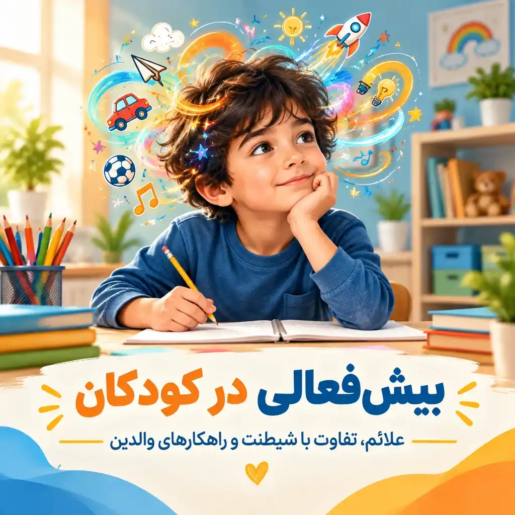 بیش‌فعالی در کودکان: علائم، تفاوت با شیطنت و راهکارهای والدین