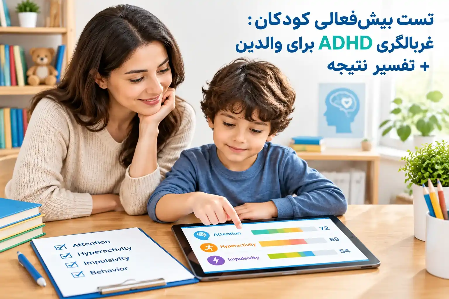 تست بیش‌فعالی کودکان: غربالگری ADHD برای والدین + تفسیر نتیجه